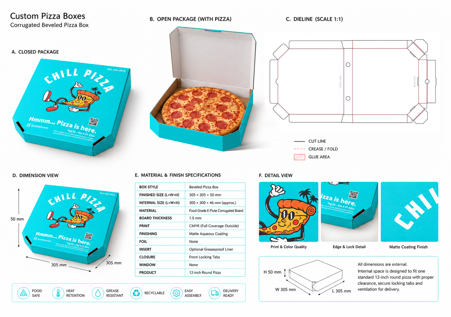 Custom Pizza Boxes - BoxesMe NYC